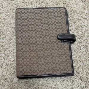 Coach Brown Signature Canvas Organizer